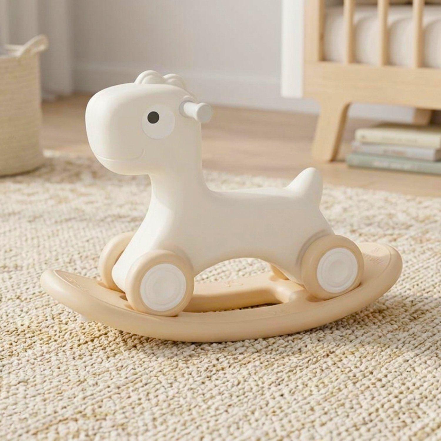Caminador Mecedor Caballito 3 en 1 Kidscool Blanco -5