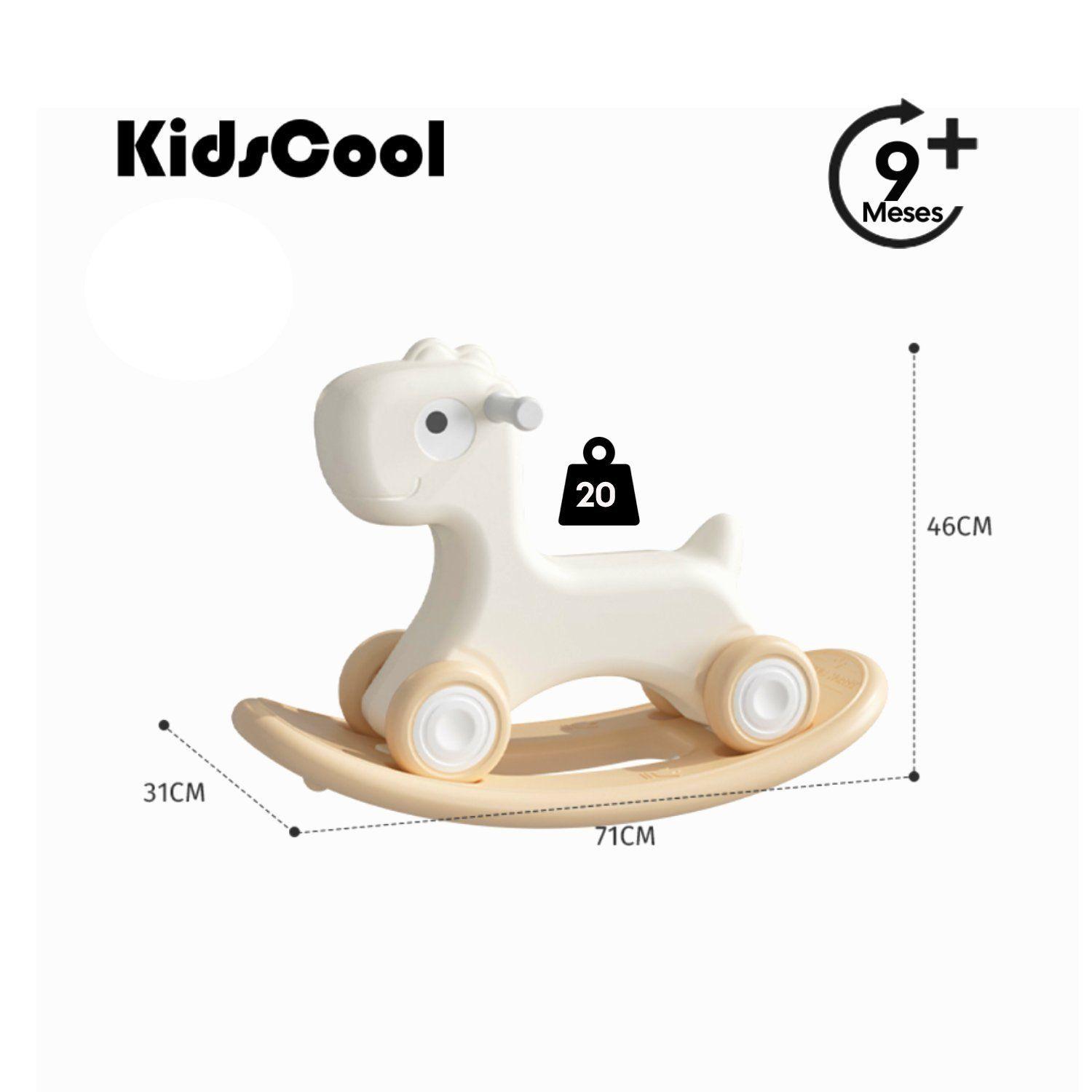 Caminador Mecedor Caballito 3 en 1 Kidscool Blanco -6
