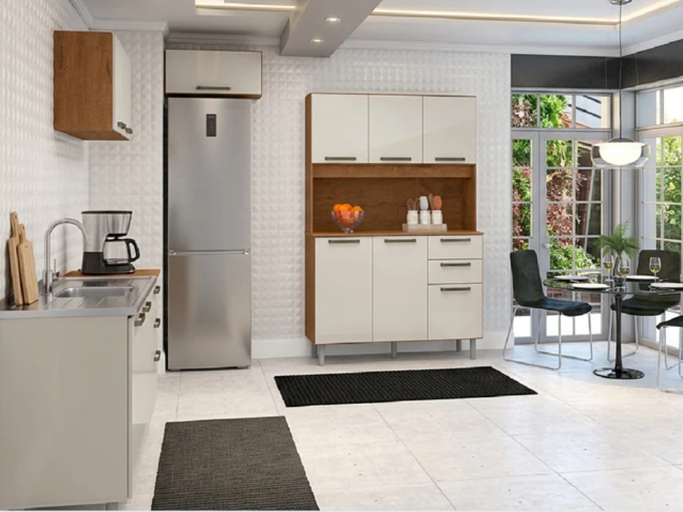 Mueble De Cocina Alacena y Despensa Canela Arena-3