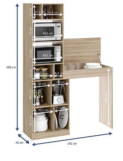 ESTANTE MESA 1001/BEIGE-3