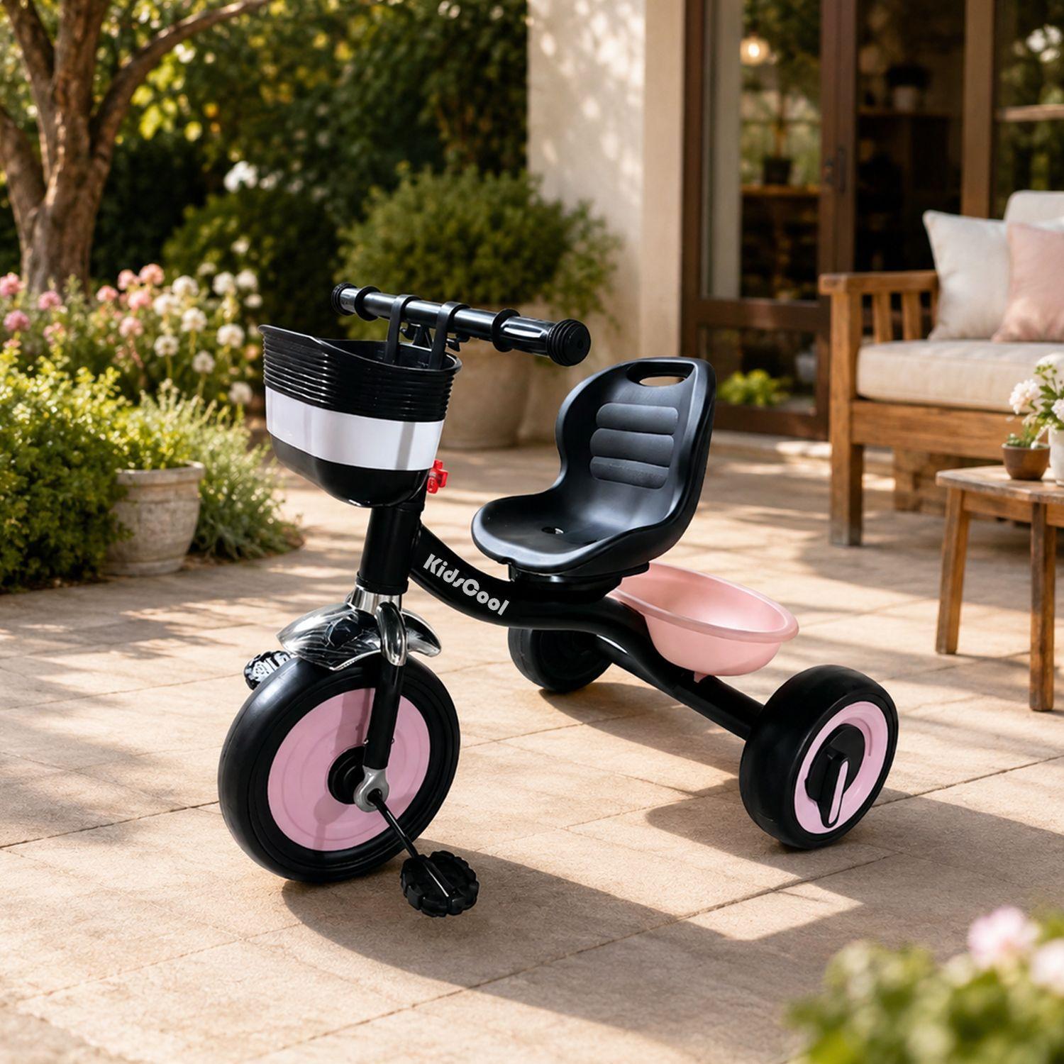 Triciclo Para Niños Con Canastos Kidscool -2