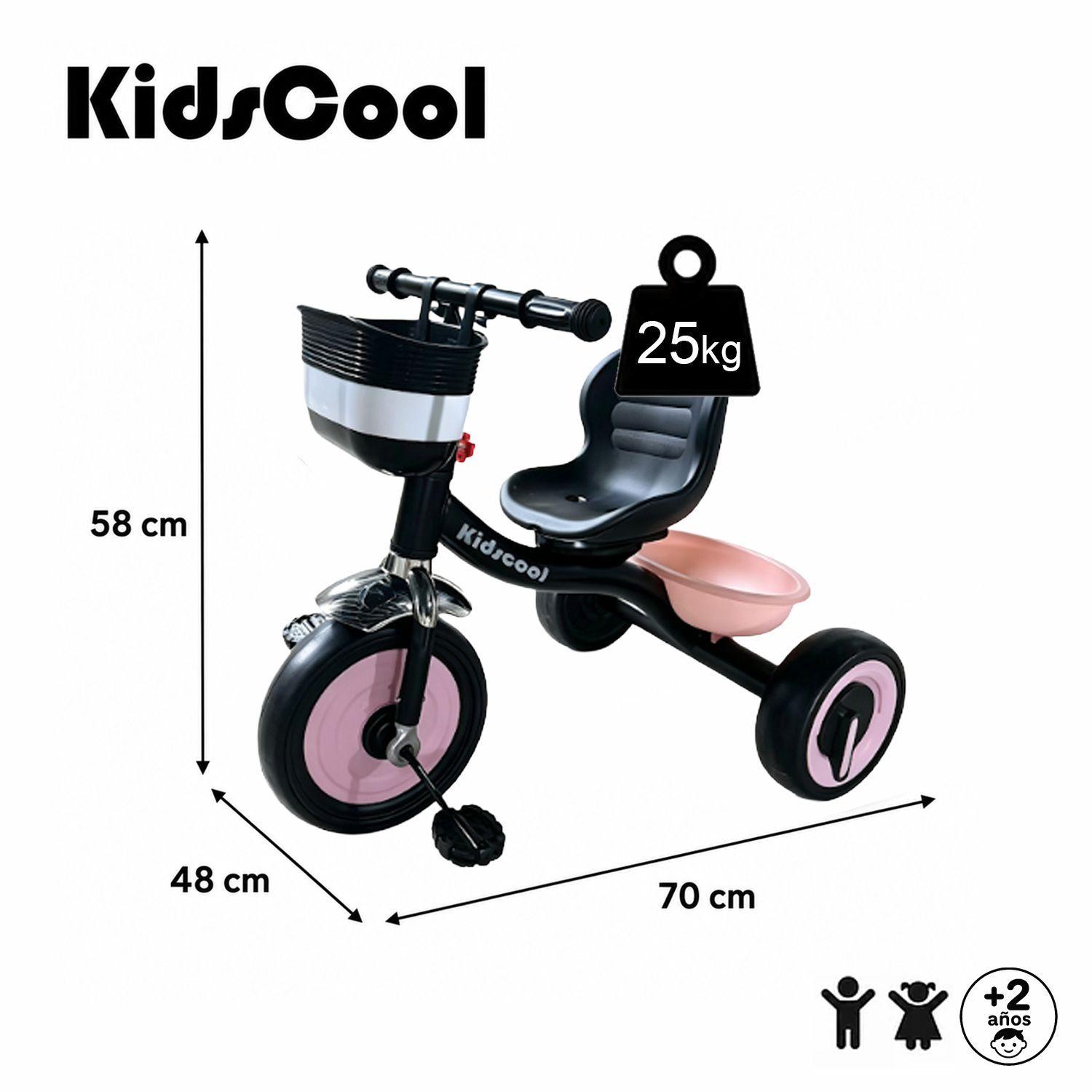 Triciclo Para Niños Con Canastos Kidscool -4
