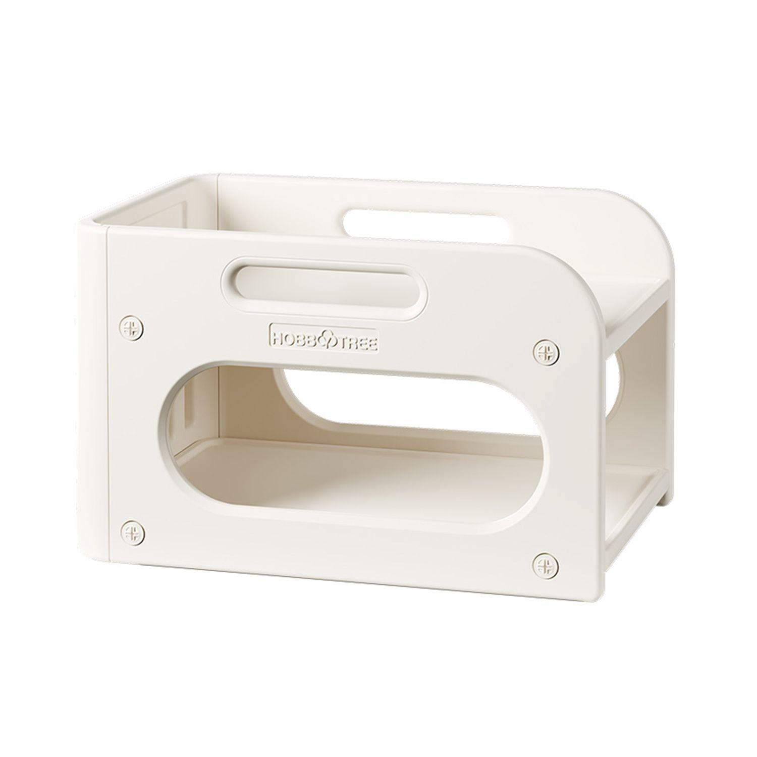 Mudador De Sobremesa Compacto Con Estante Organizador Plástico Blanco Marfil 75x51x46 cm -0