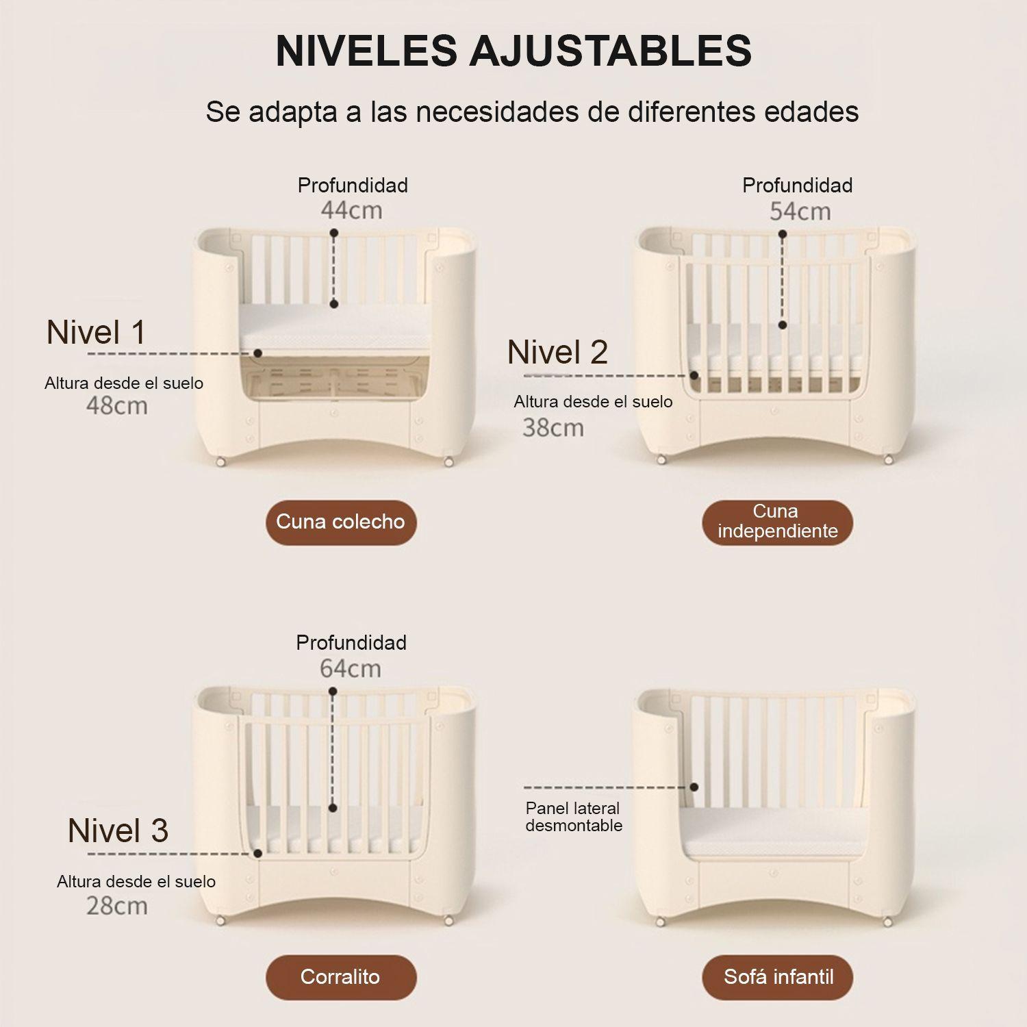 Cuna Infantil Móvil Para Bebés Kidscool Estilo Nórdico -1