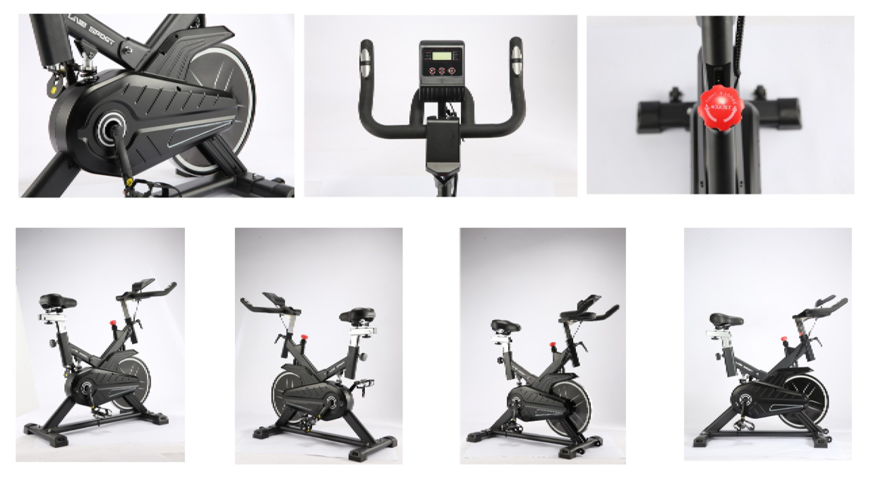 BICICLETA SPINNING MAGNETICA 8KG NEGRA -4