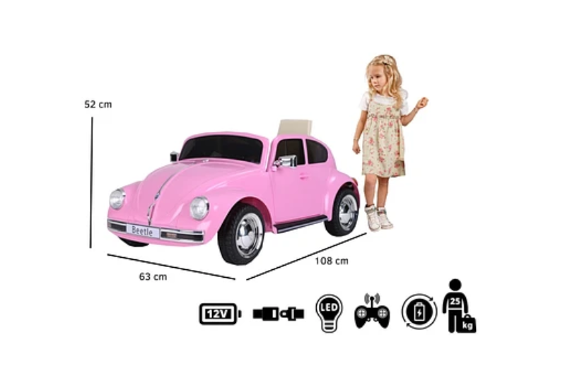 BEETLE A BATERIA 12V ROSADO-7