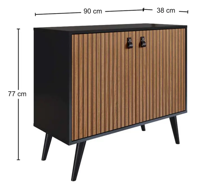 BUFFET AMBER 2 PU/NEGRO-2
