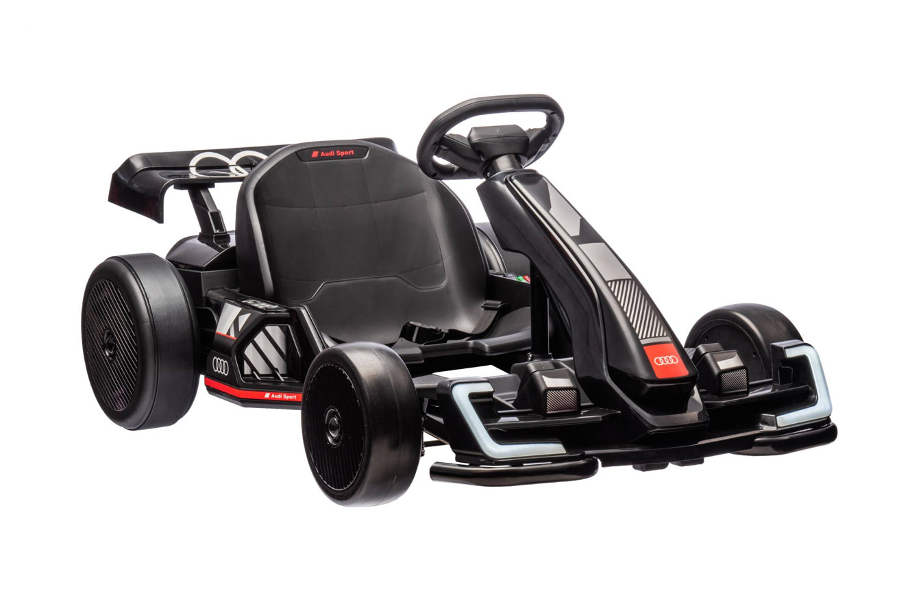 GO KART DRIFT AUDI A BATERIA 24V NEGRO-4