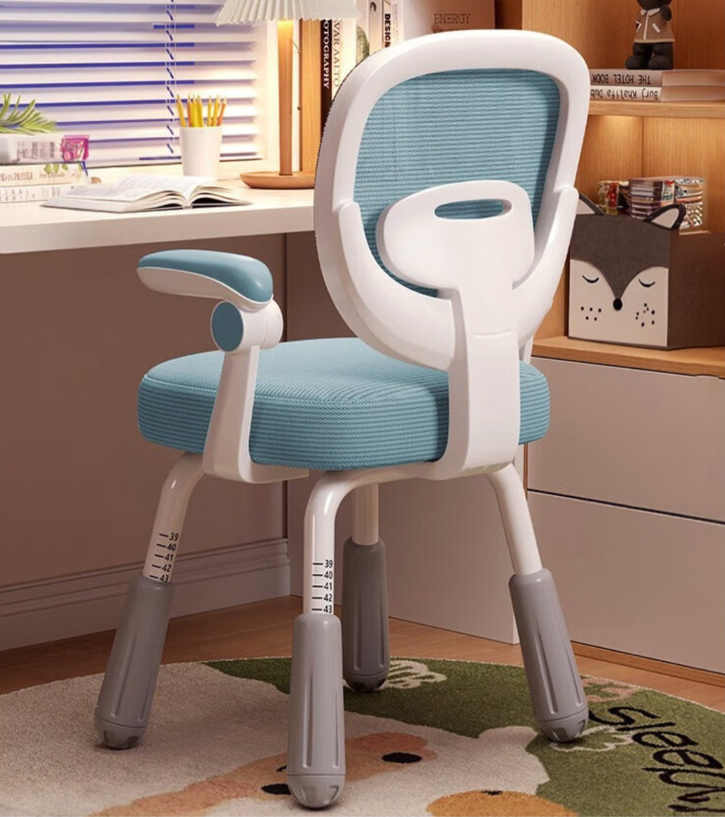 Silla Escritorio Ergonómica Infantil Azul-4