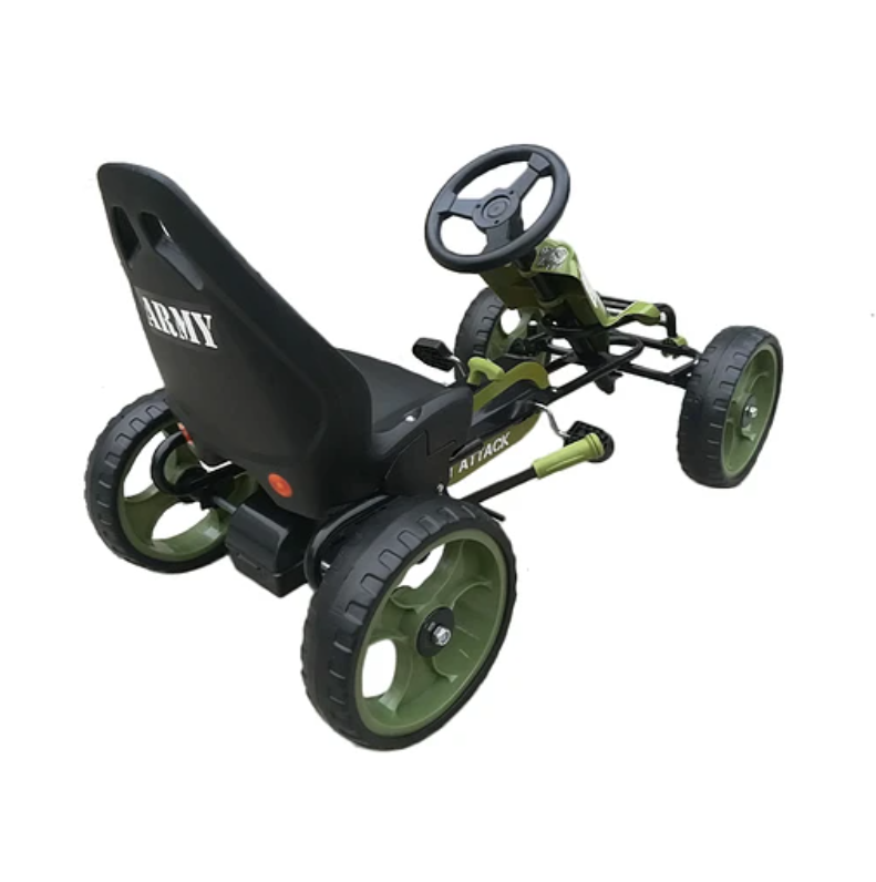 GO KART RACING ARMY GREEN KIDSCOOL-3