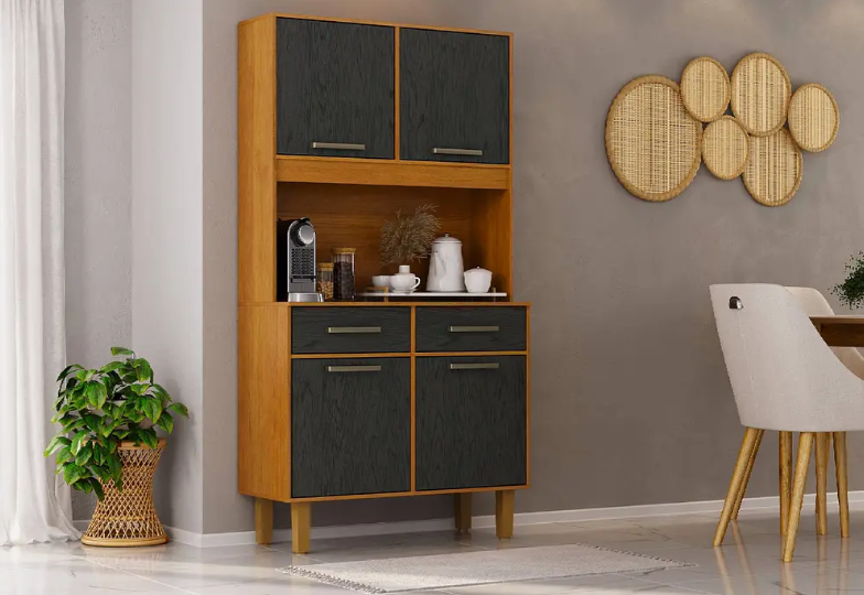 KIT COCINA POP PLUS 4 PUERTAS 2 CAJONES NEGRO ZANZINI-3