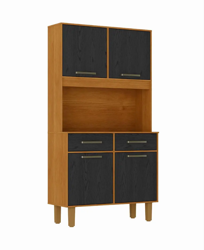 KIT COCINA POP PLUS 4 PUERTAS 2 CAJONES NEGRO ZANZINI-2