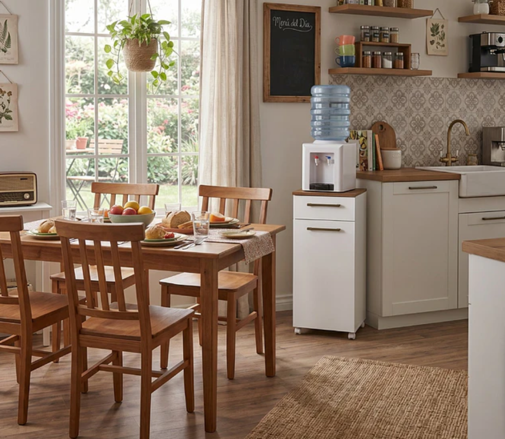 Mueble Multiuso Auxiliar De Cocina Con Ruedas Blanco -3