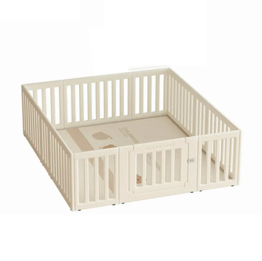 Corral De Juegos Infantil Kidscool Estilo Nórdico Modular Off White-0