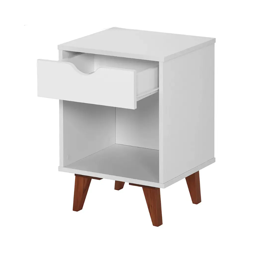 Velador Versalle Con Cajón Blanco-2
