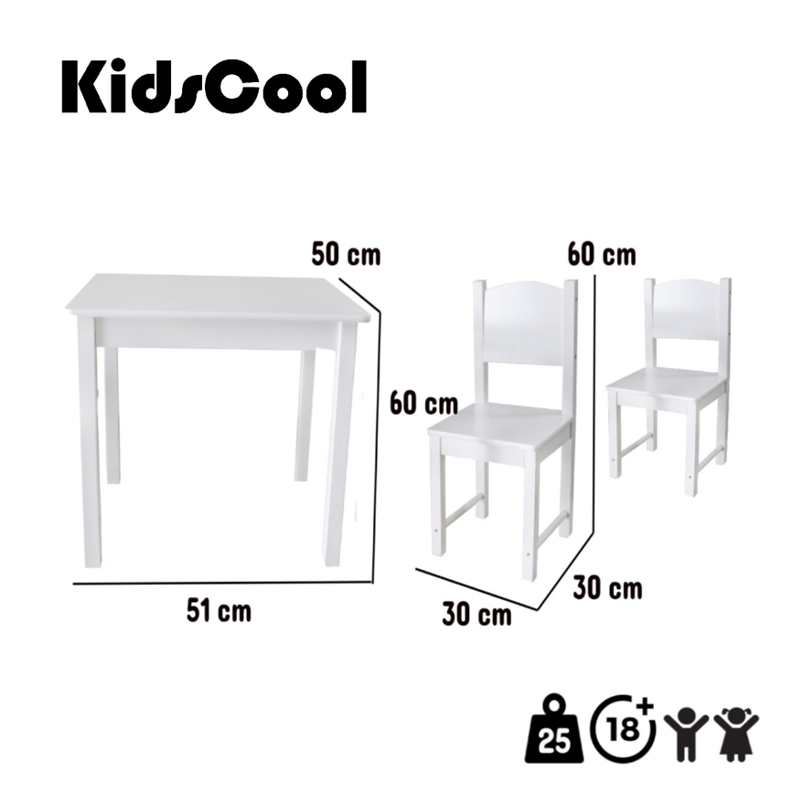 MESA INFANTIL + 2 SILLAS KIDSCOOL-2