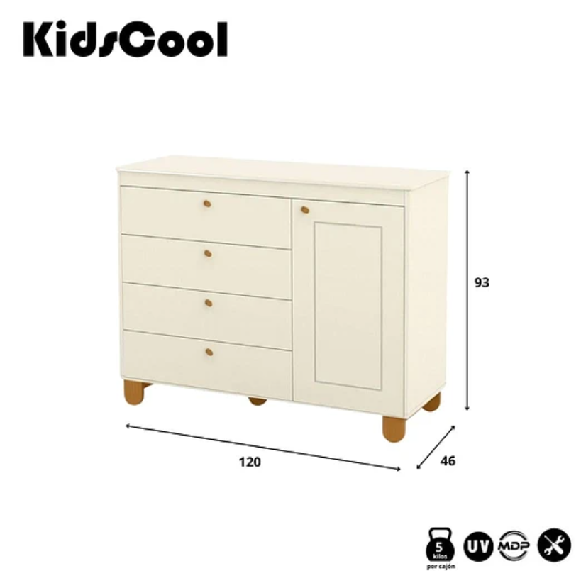 COMODA ZUPI CON PUERTA BEIGE-5