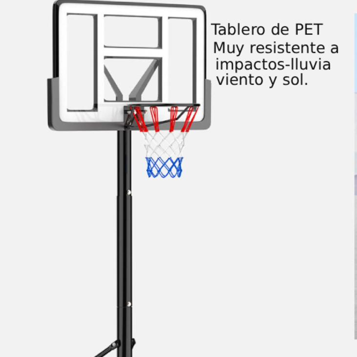 ARO DE BASQUET AJUSTABLE A 2.3MTS-3