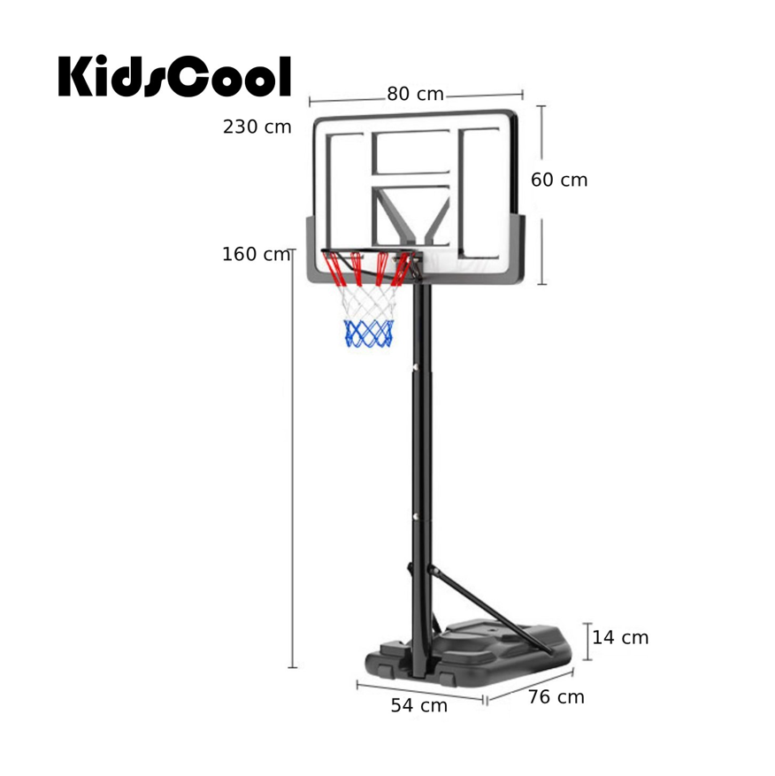 ARO DE BASQUET AJUSTABLE A 2.3MTS-4