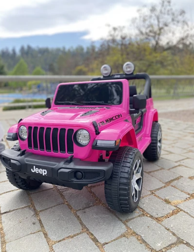 JEEP RUBICOM ROSADO A BATERIA-4