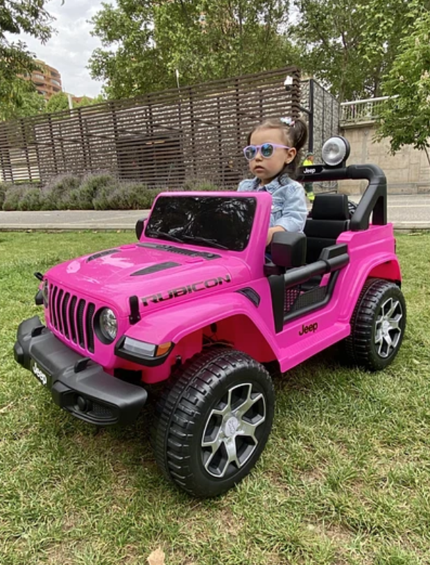 JEEP RUBICOM ROSADO A BATERIA-5