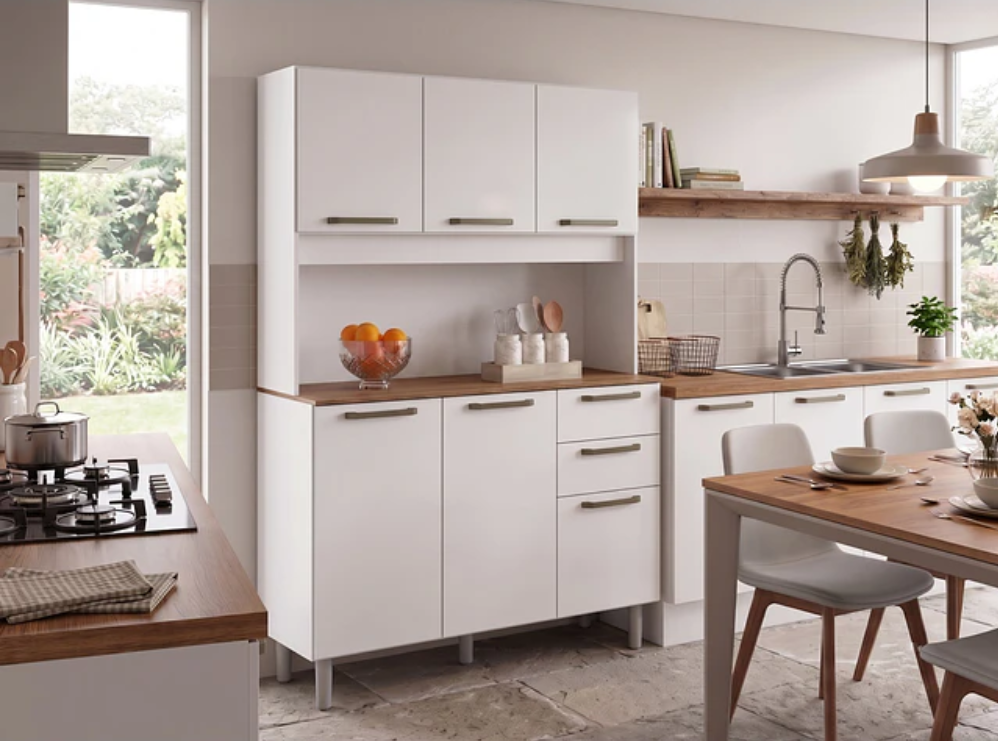 Mueble de Cocina Alacena y Despensa Blanco -4