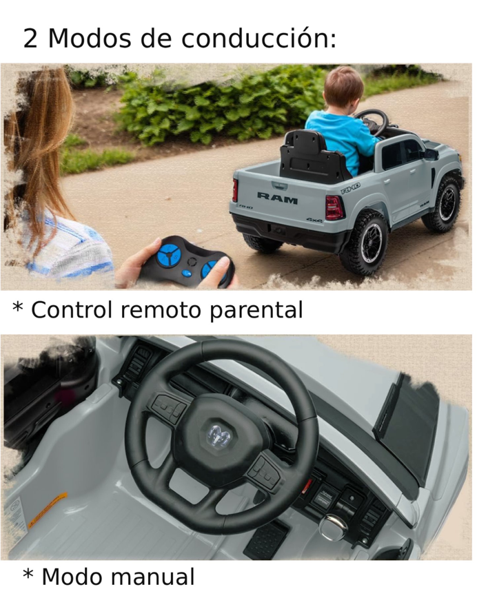 RAM 1500 RHO SUPER TRUCK 12V GRIS-5