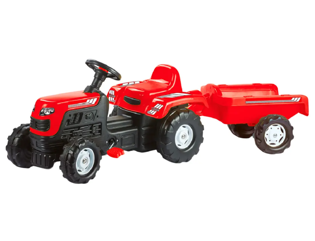 TRACTOR PEDALES RANCHERO ROJO-0