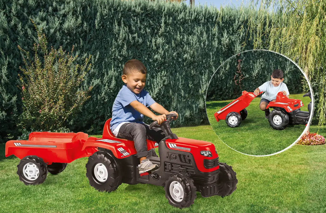 TRACTOR PEDALES RANCHERO ROJO-2