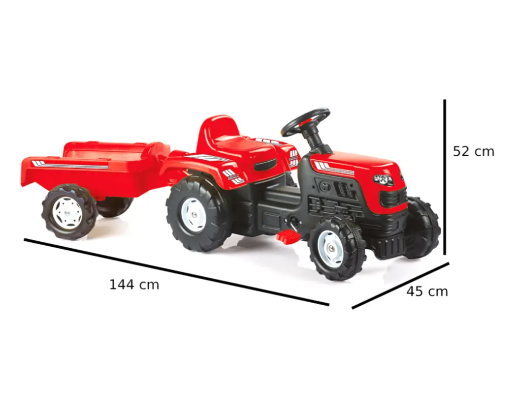 TRACTOR PEDALES RANCHERO ROJO-3