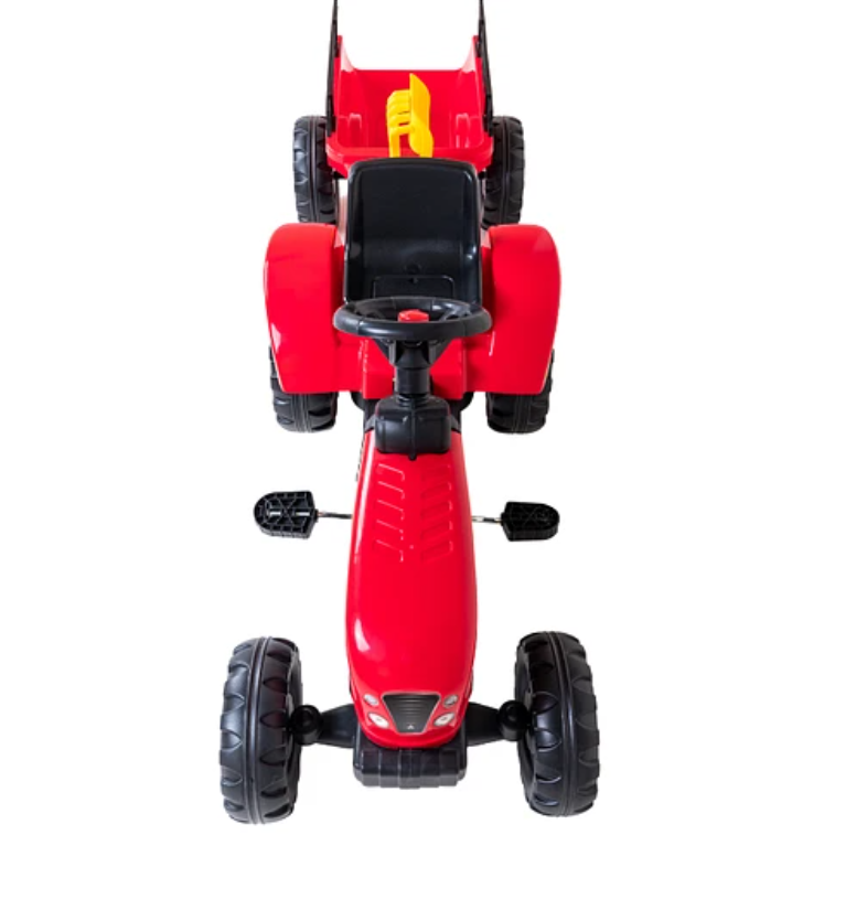 TRACTOR C/CARRO ROJO KIDSCOO-6