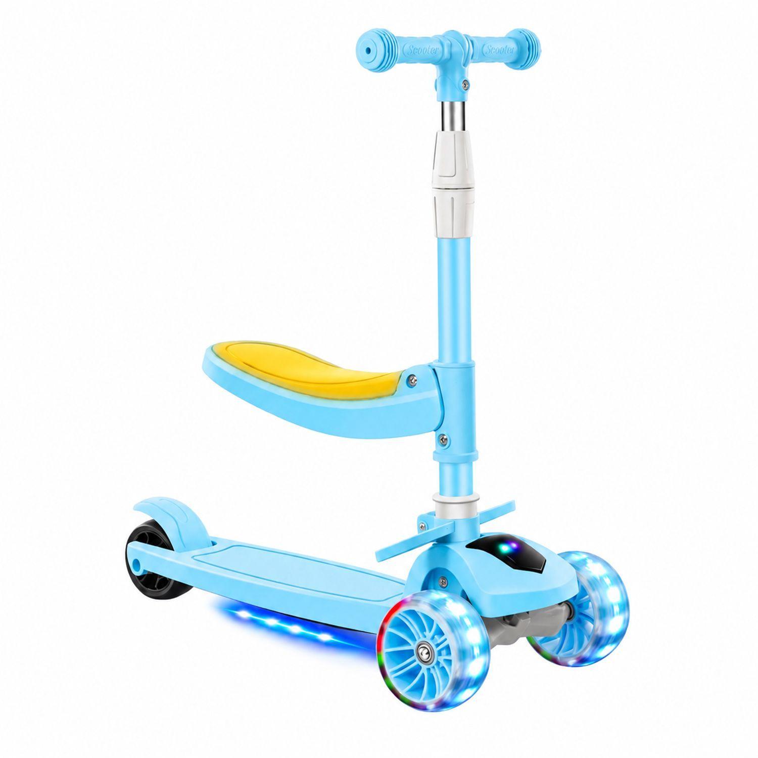 Scooter Plegable Con Asiento Kidscool Música y Luces-0