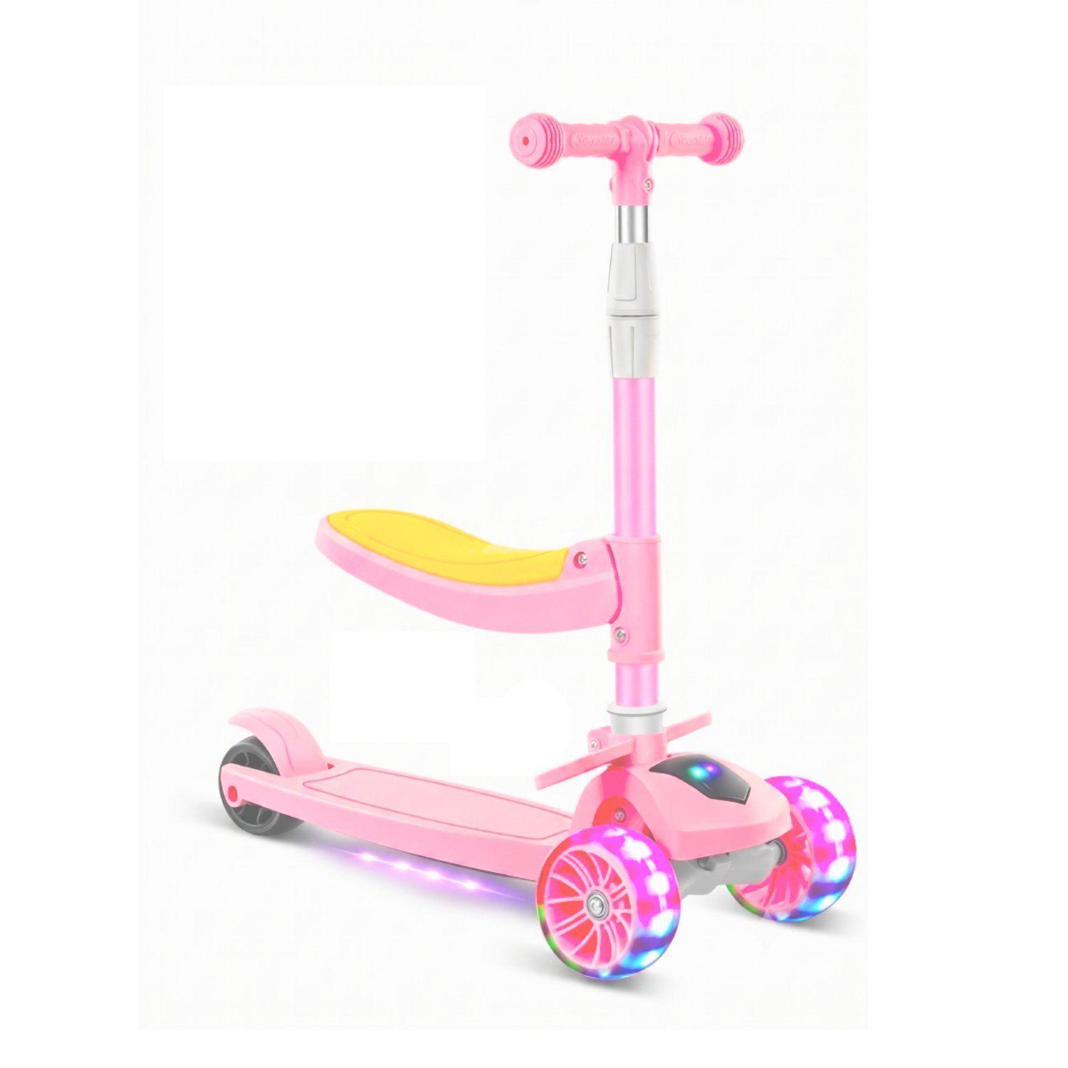 Scooter Plegable Con Asiento Kidscool Música y Luces-0
