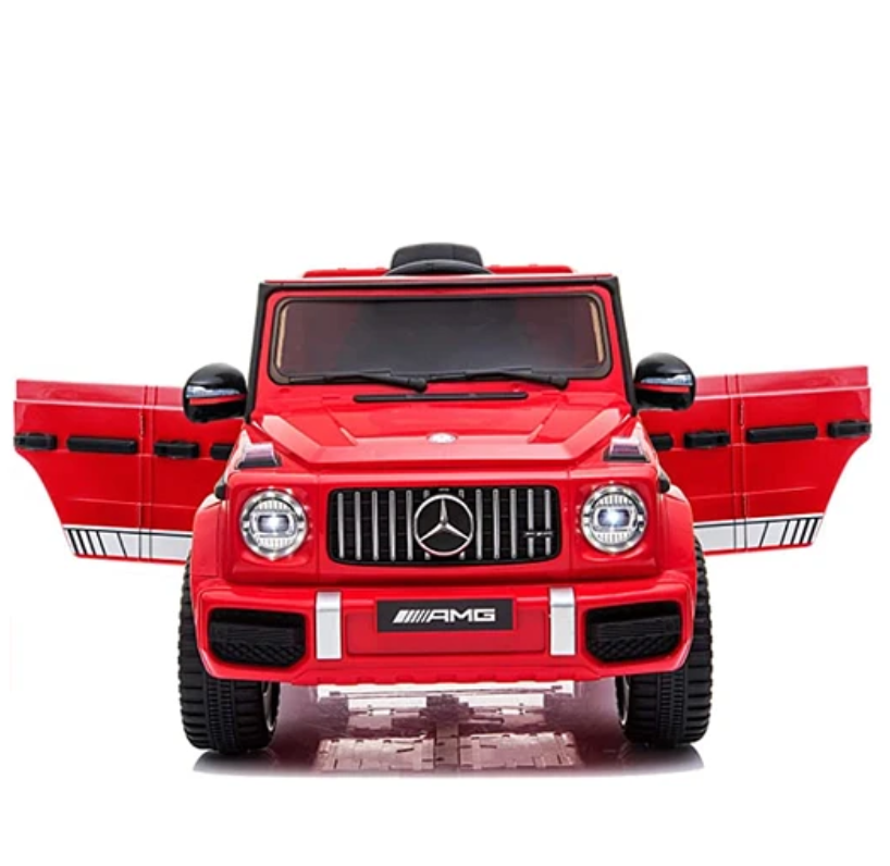 AUTO A BATERIA JEEP MERCEDES G63 ROJO-2