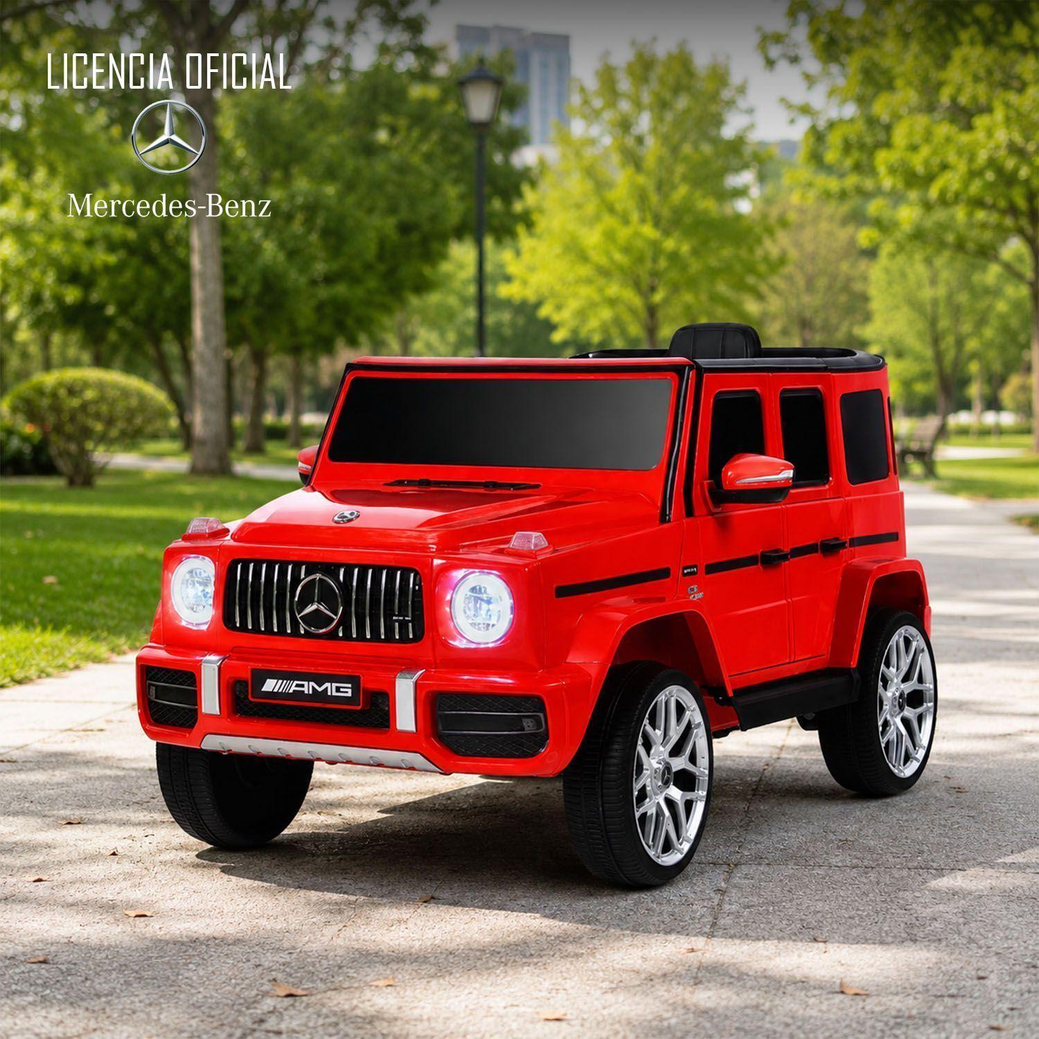 Auto A Bateria Jeep Mercedes Benz G63 Rojo -5