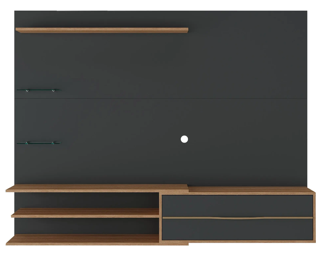 RACK PARED BE65" NEGRO MIEL-1