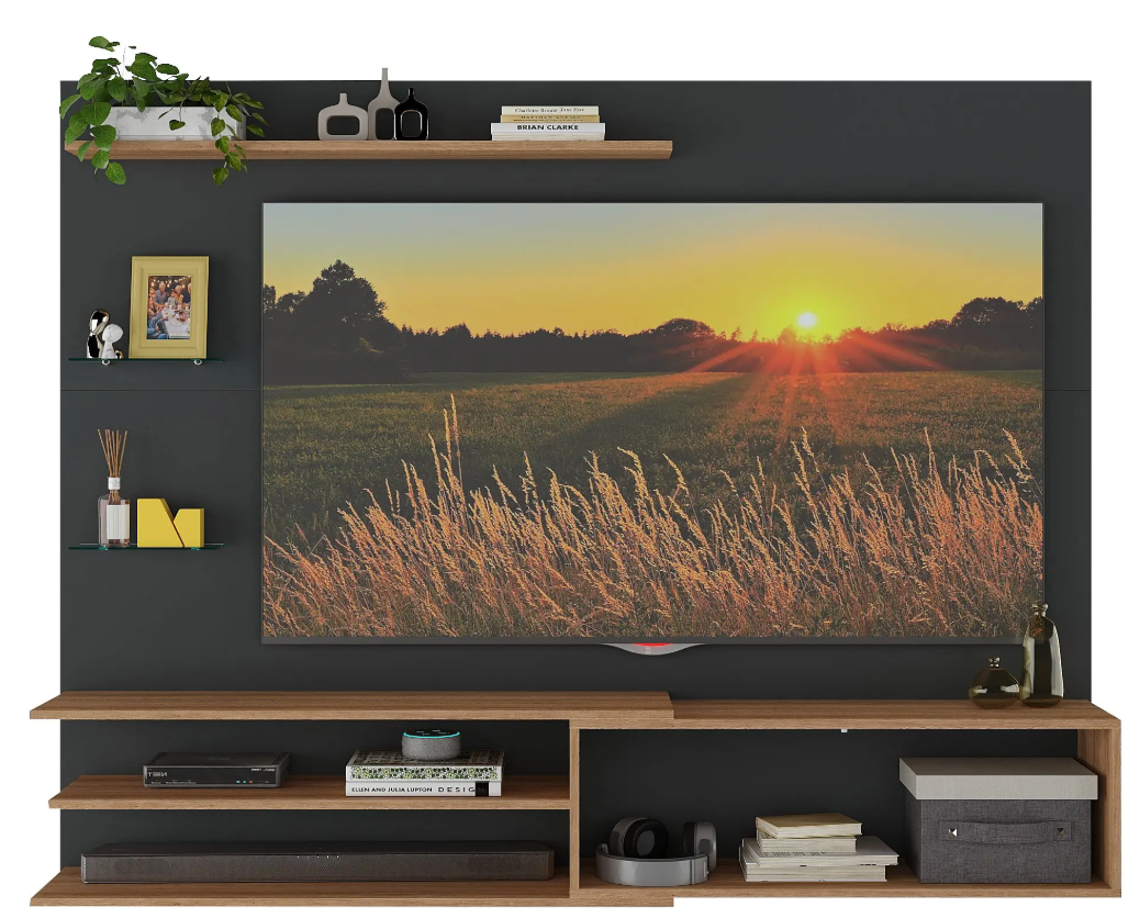 RACK PARED BE65" NEGRO MIEL-5