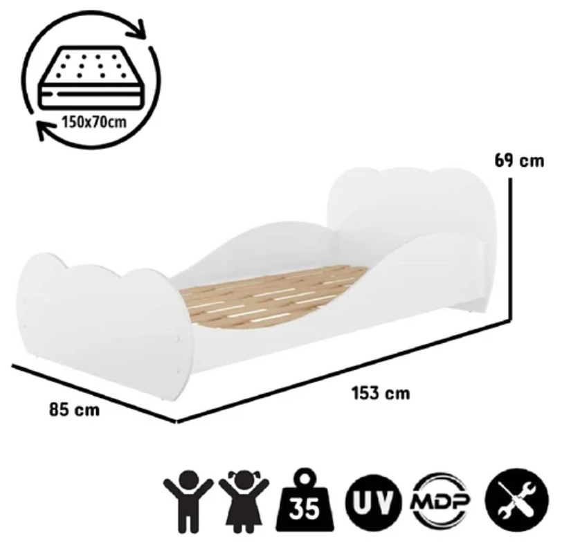 MINI CAMA NUBE CELESTE PREMIUN-3