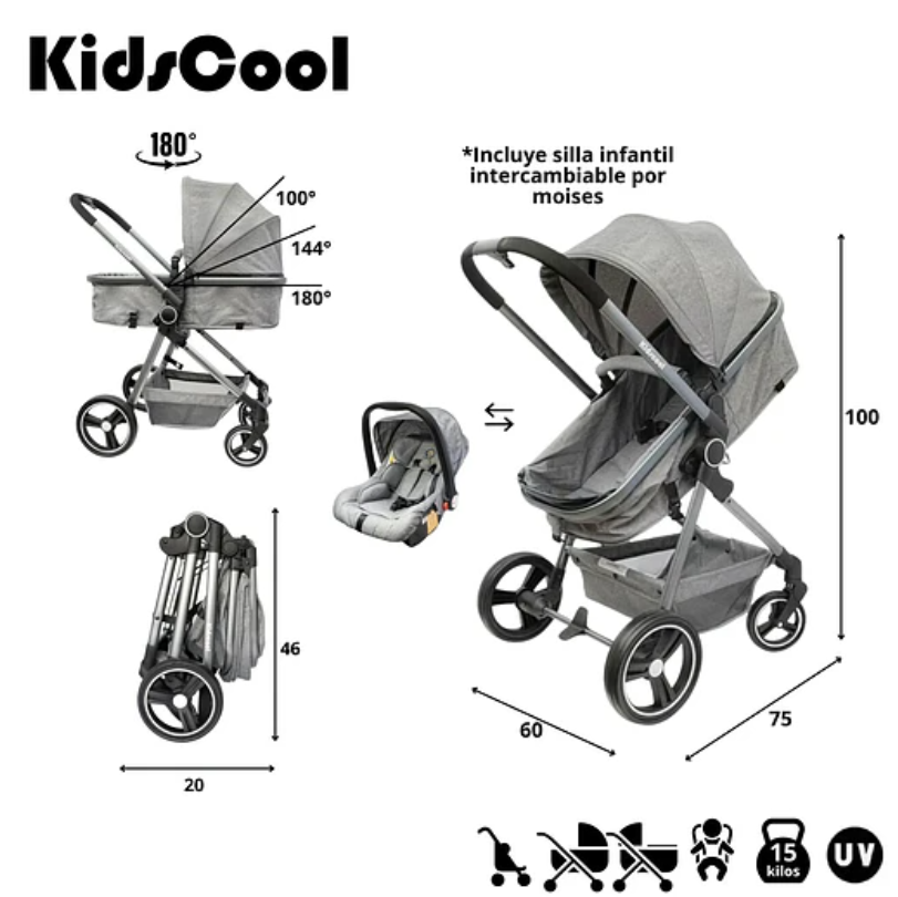 COCHE CUNA CITY TRAVEL GRIS-6