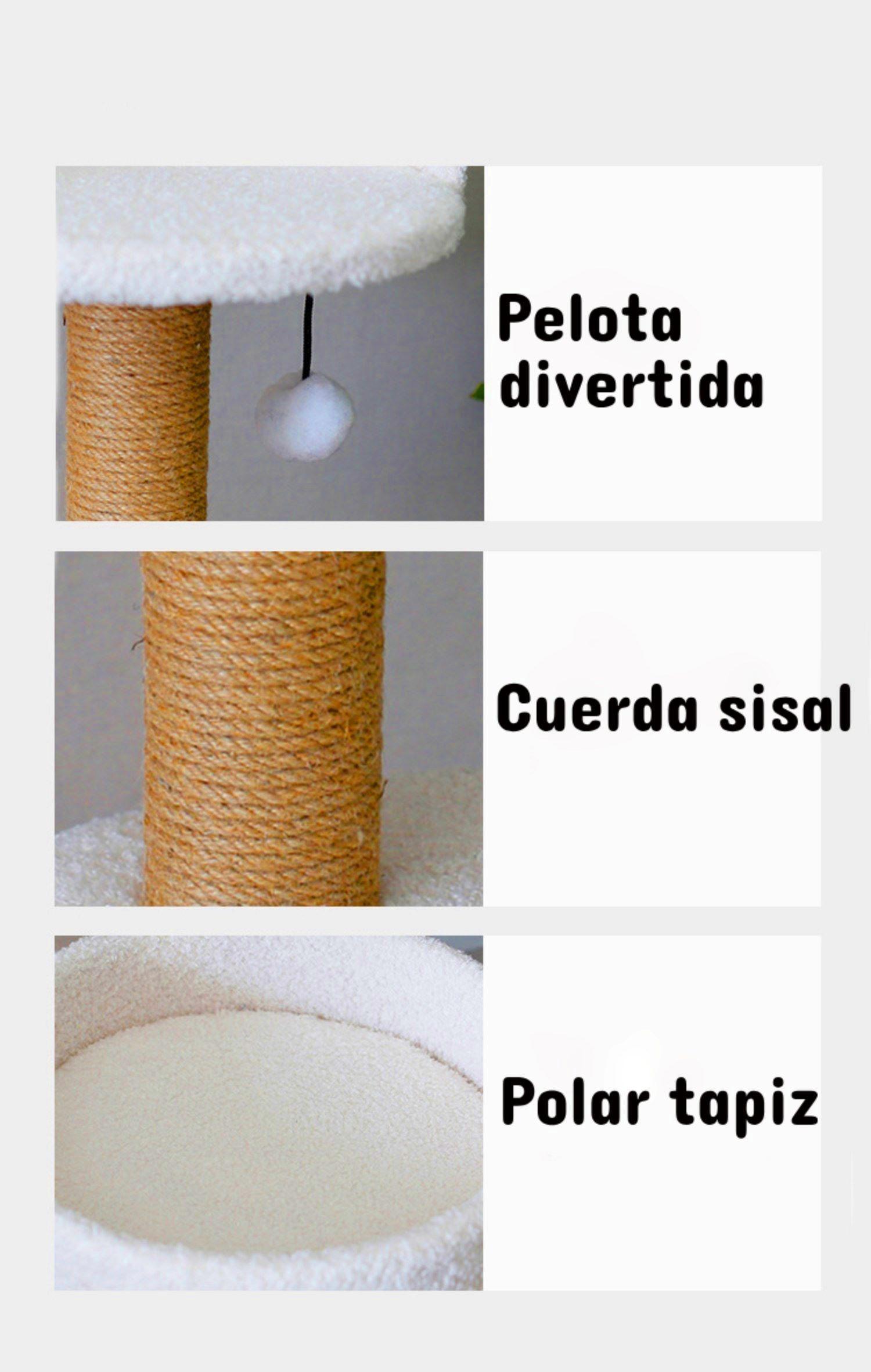 RASCADOR /CASA PARA GATOS BLANCA-3
