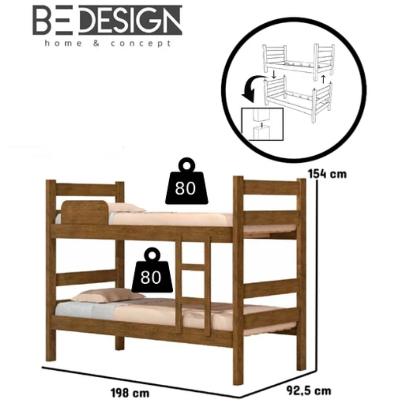 Camarote Prisma 1 Plaza 0.90x1.90 Cedro-7