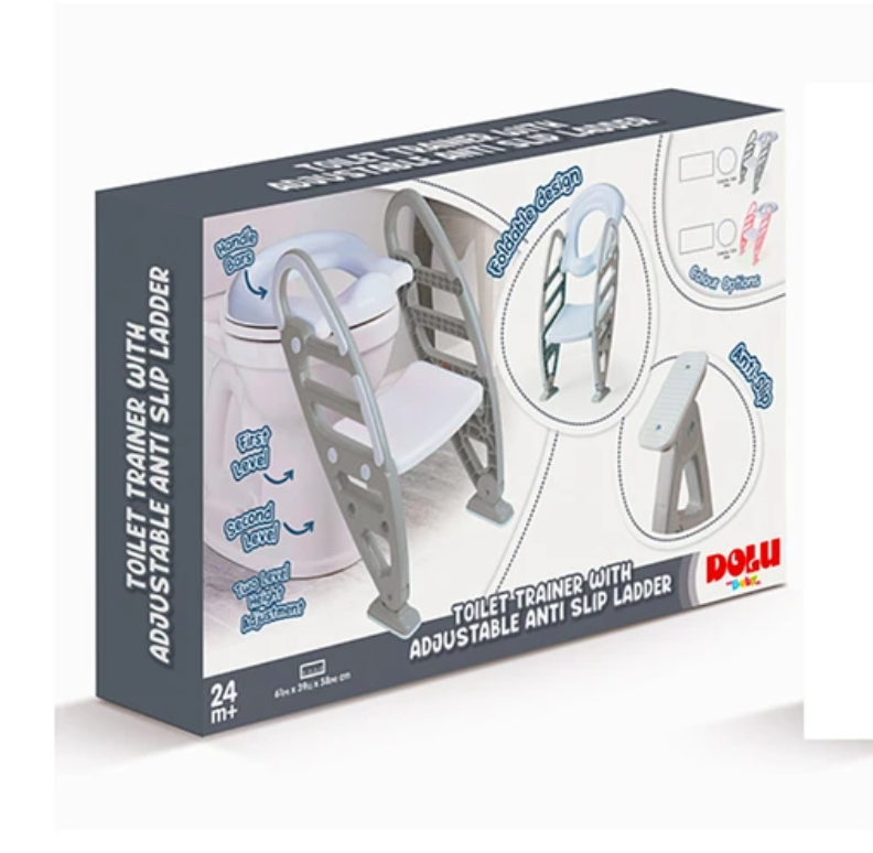 ASIENTO ENTRENADOR PARA W.C GRIS CON ESCALERA-6