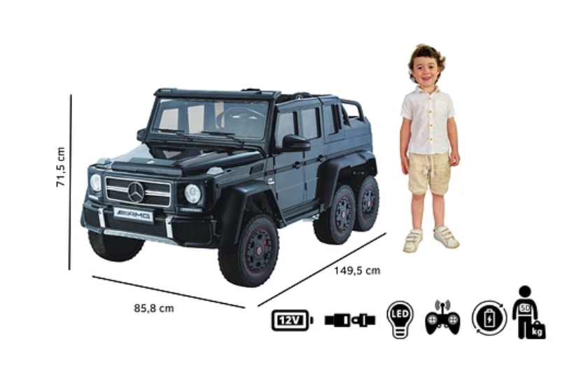 MERCEDES-BENZ G63 6X6 NEGRO 12V-4