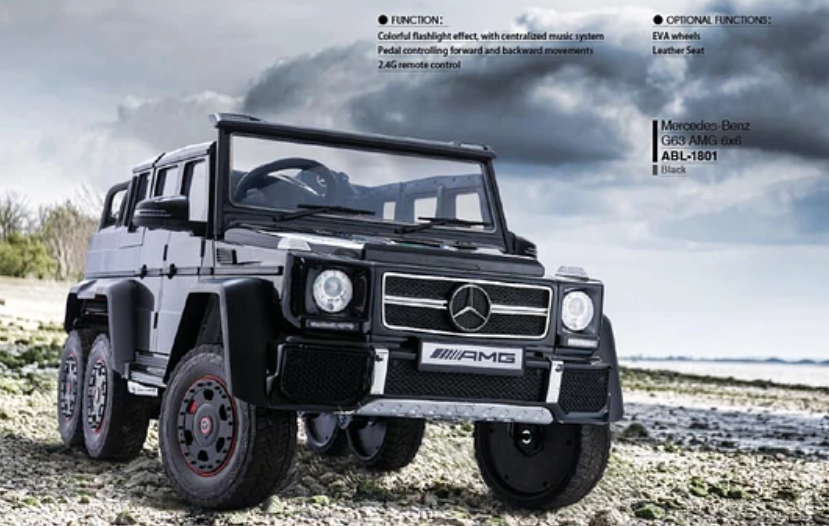 MERCEDES-BENZ G63 6X6 NEGRO 12V-7