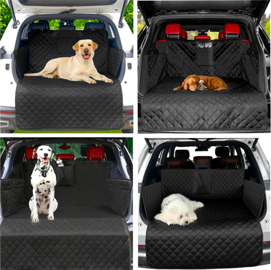 Funda Protectora De Auto Para Mascota Universal AutoSUVCamioneta Impermeable Negro-2