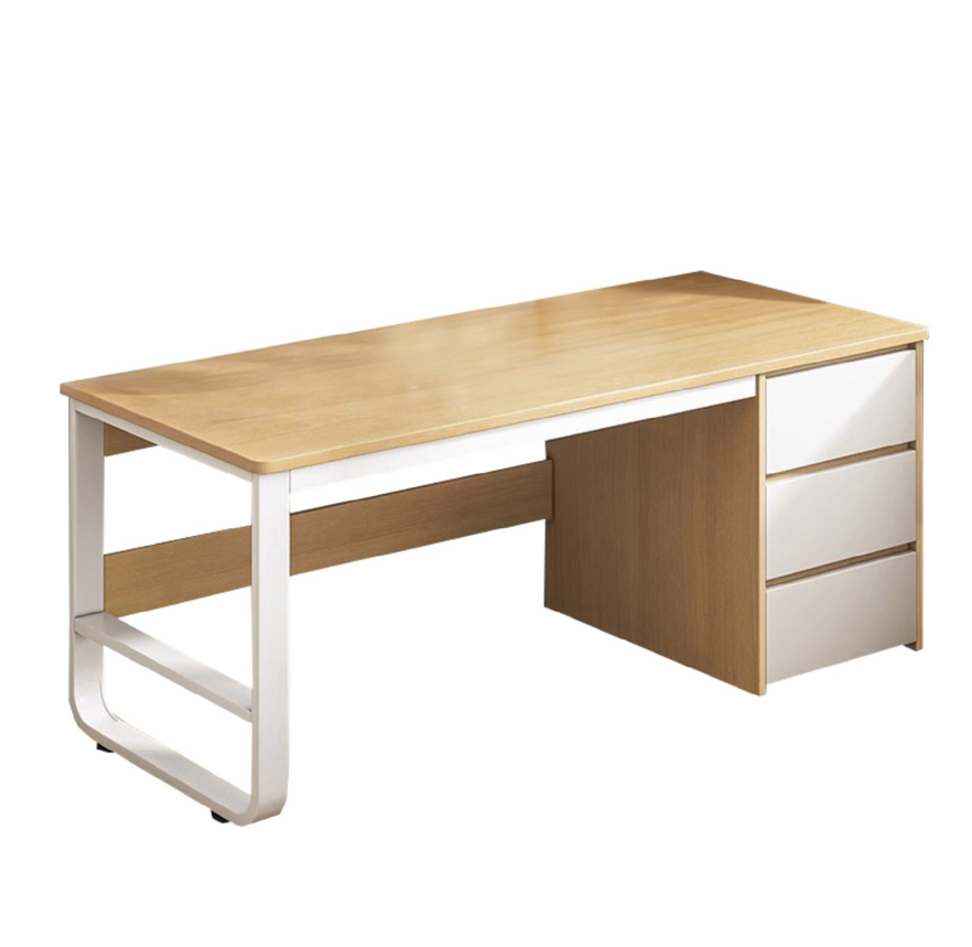 ESCRITORIO EJECUTIVO METAL BEIGE BLANCO-0