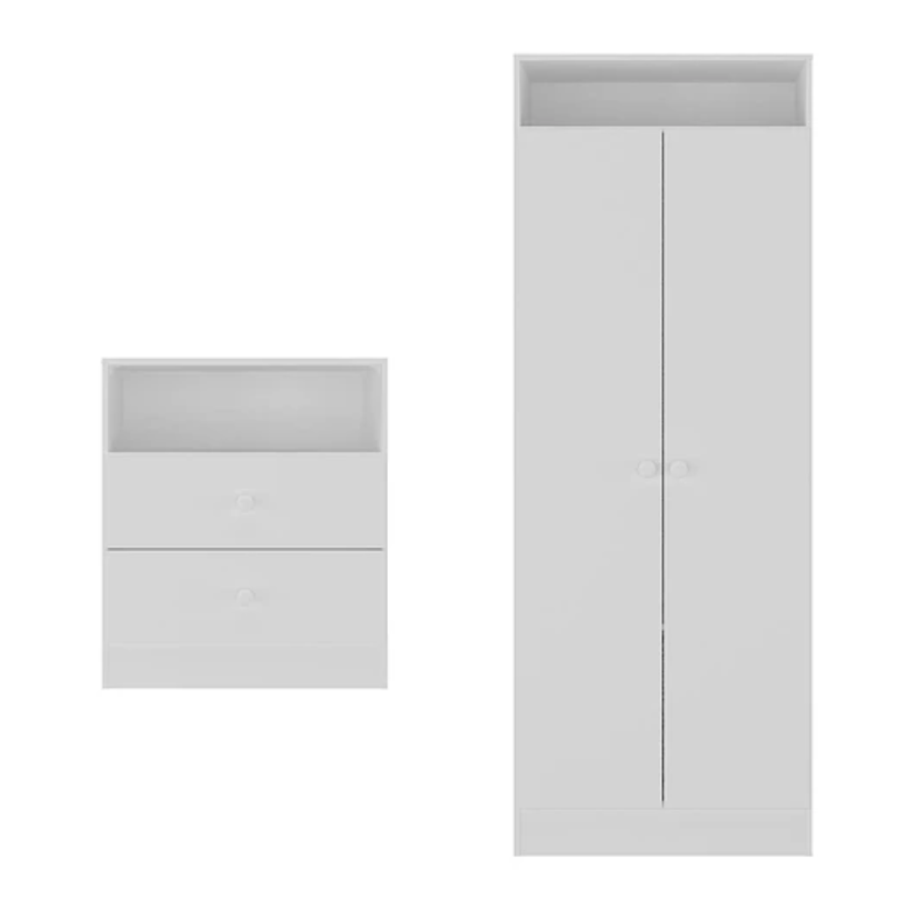 CLOSET + COMODA BLANCA-2