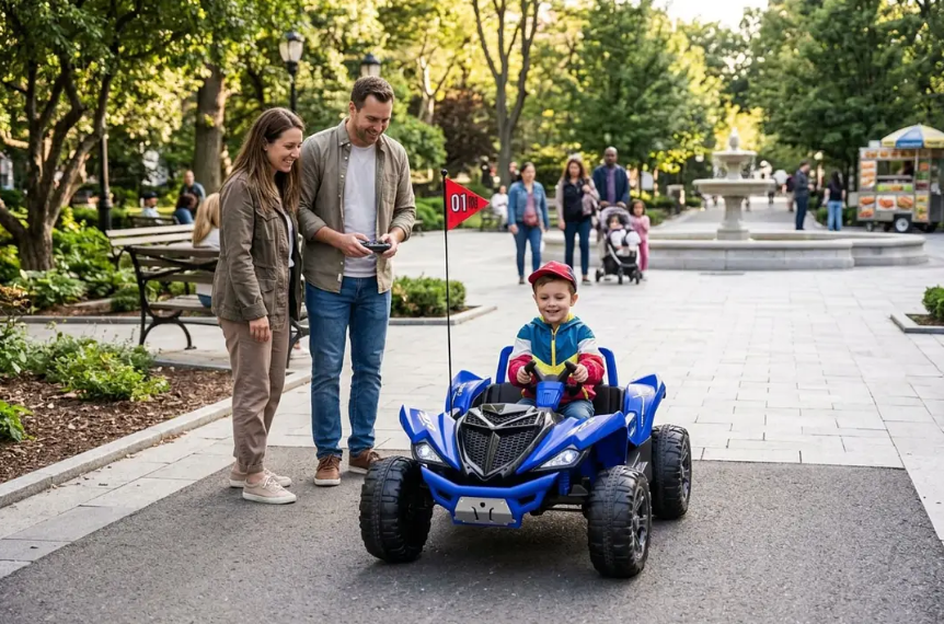 Auto A Batería Monster Azul 4x4 Kidscool 24V APP Control Remoto -6