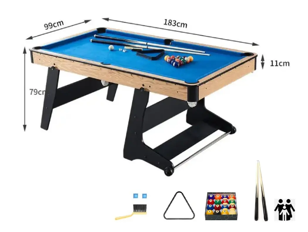 MESA DE POOL 72" VERTICAL TP-1802-3
