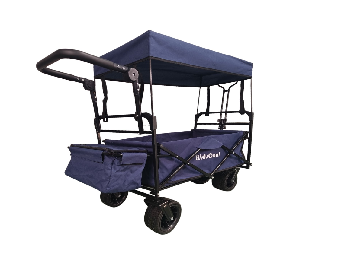 CARRITO WAGON PLEGABLE CON TECHO AZUL                       -2